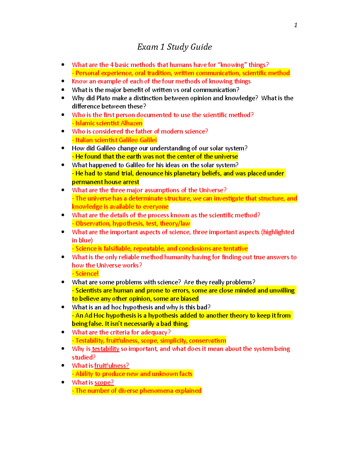 Essay about nsci 310 study guide 3 03 image