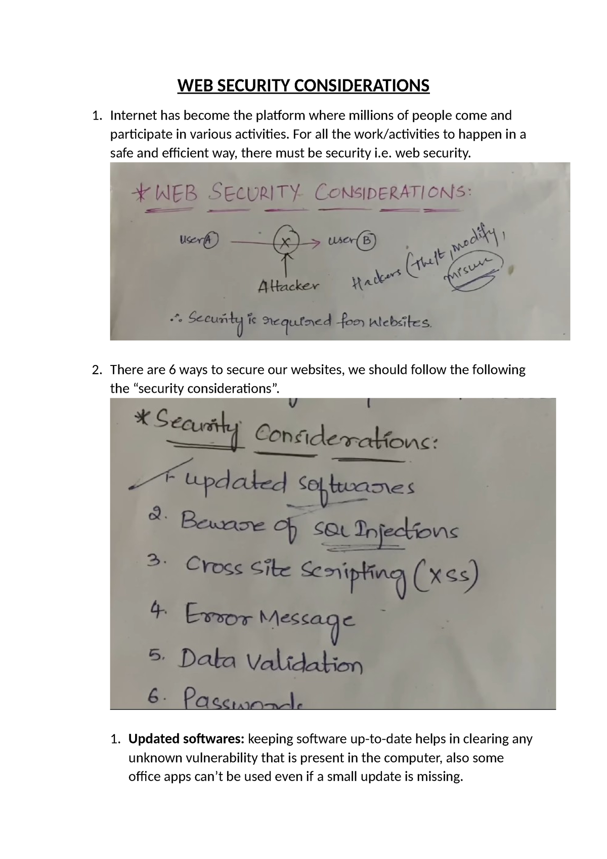 1.WEB Security Considerations - WEB SECURITY CONSIDERATIONS Internet ...