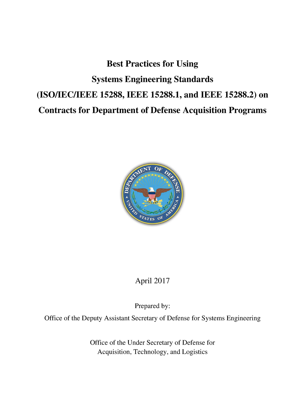 Guide to best practices - Best Practices for Using Systems Engineering ...