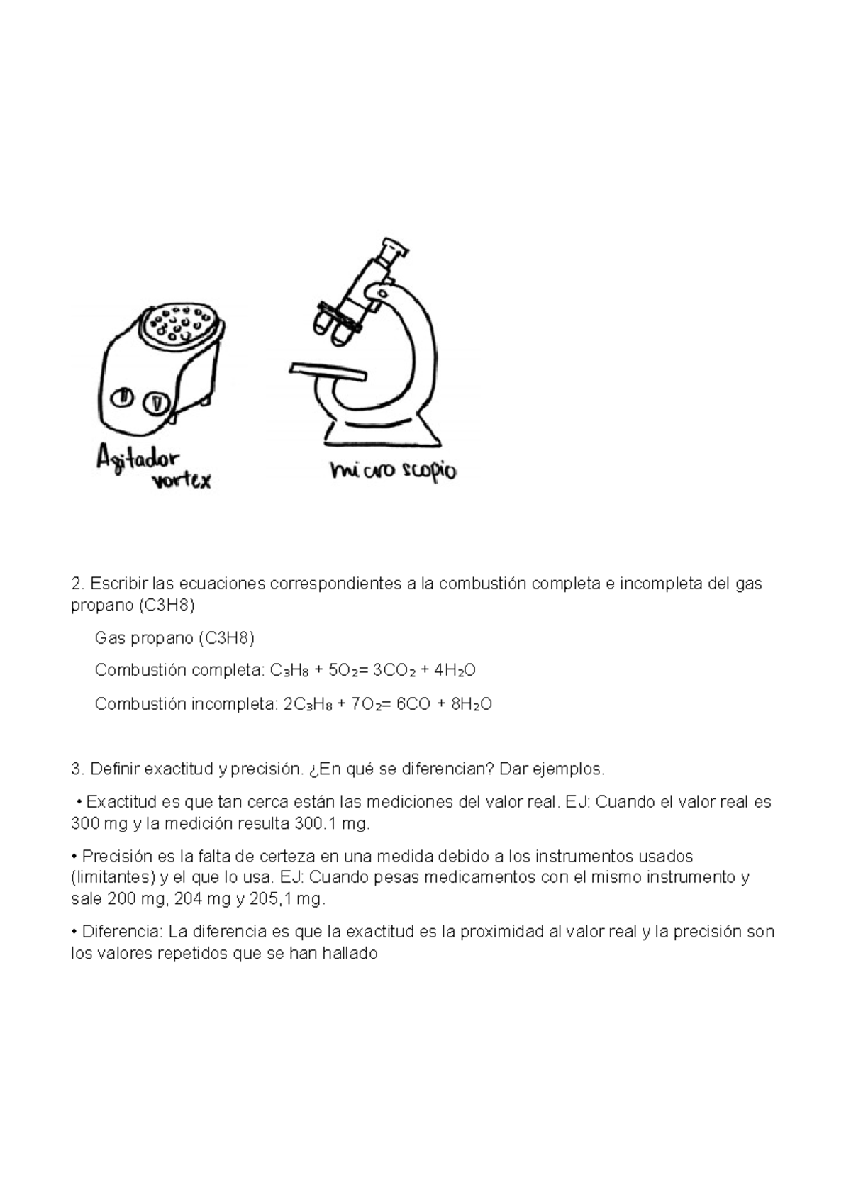 Cuetionario Informe 1 Escribir Las Ecuaciones Correspondientes A La Combusti n Completa E 