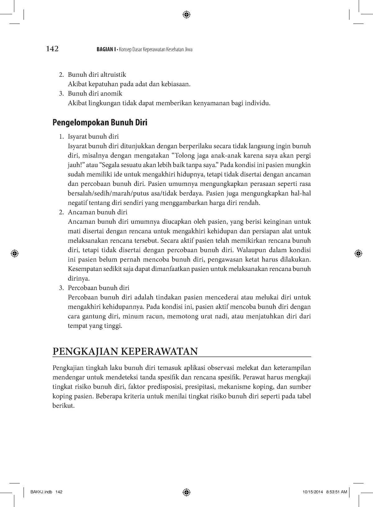 Buku Ajar Keperawatan Kesehatan Jiwa Ah - 142 BAGIAN I • Konsep Dasar ...