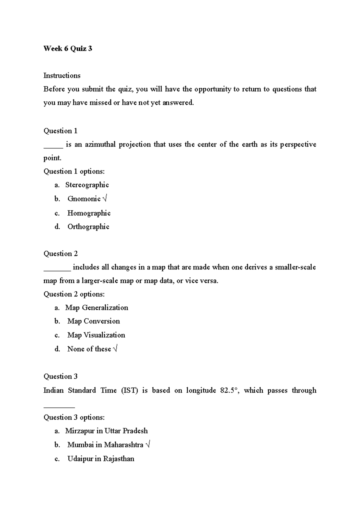 Week Quiz Concepts Of Gis And Remote Sensing In Environmental Science Week Quiz Studocu