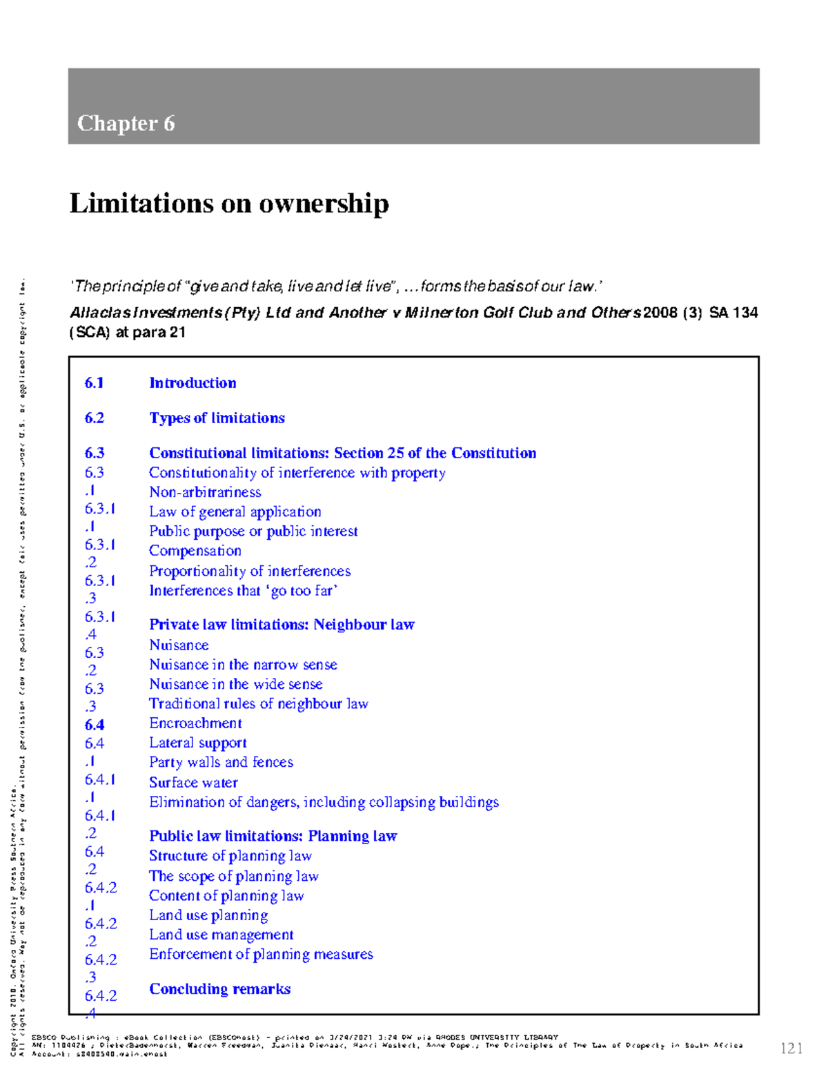 The Principles Of Law of Property 2021 121 6. . 6. . 6. . 6. . 6. . 6