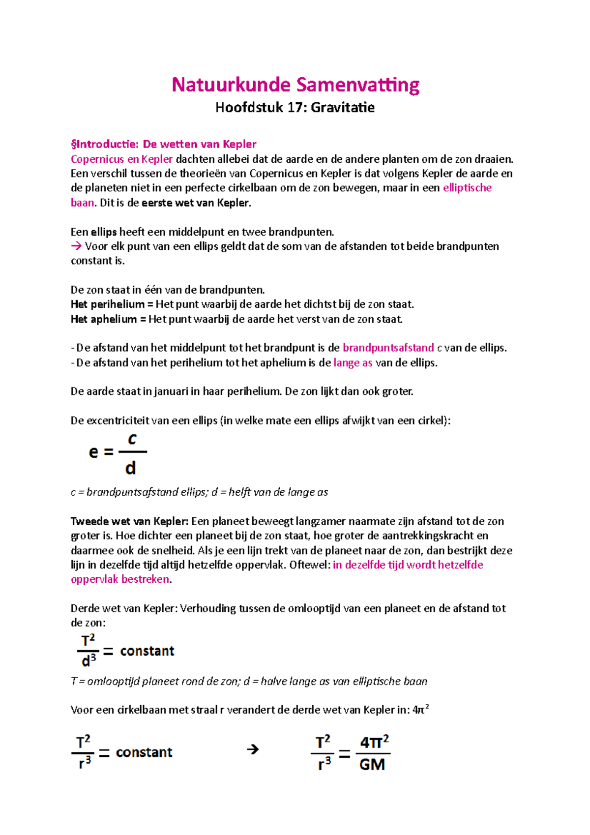 Samenvatting Natuurkunde Pulsar 3e Editie Hoofdstuk 17 - Natuurkunde ...