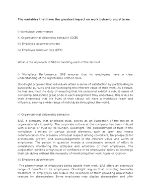 Uop3 - Introduction to Statistics - Modern management principles need a ...