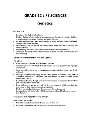 Unit 3 genetics and genetic engineering - Unit 3: Genetics & Genetic ...