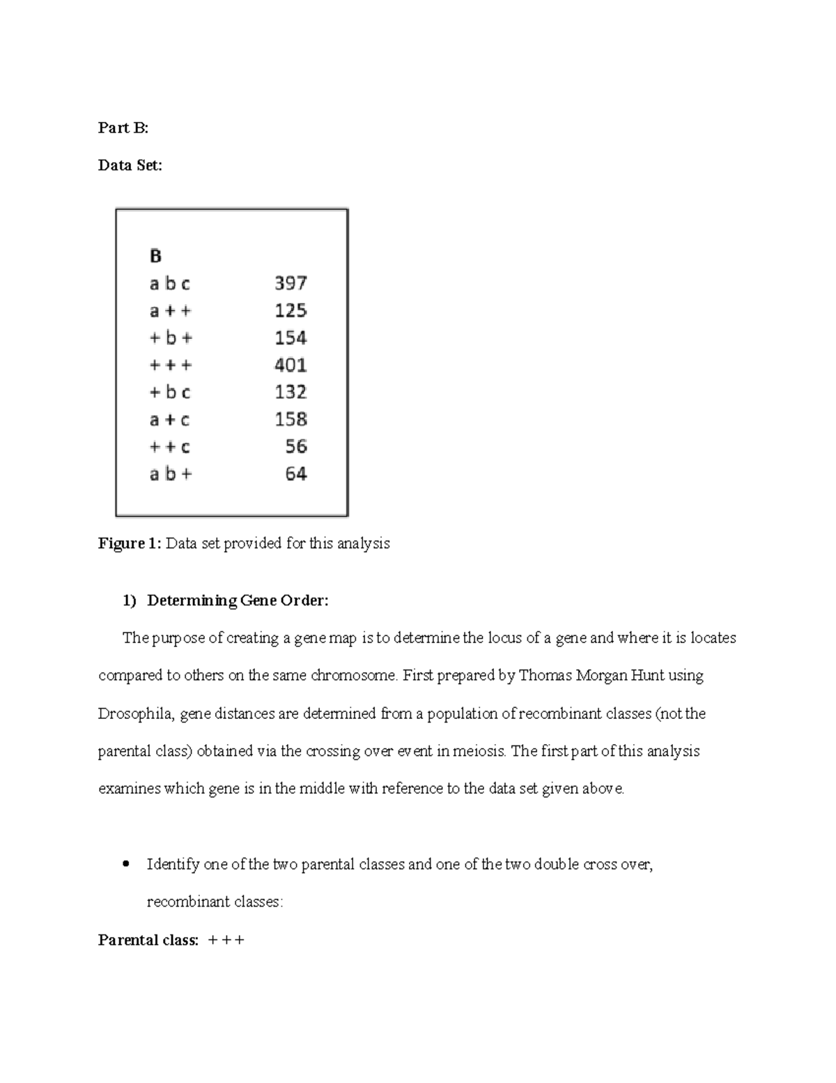 Drosophila Assignment Part B: maps distances - Bio 130 - UWaterloo ...