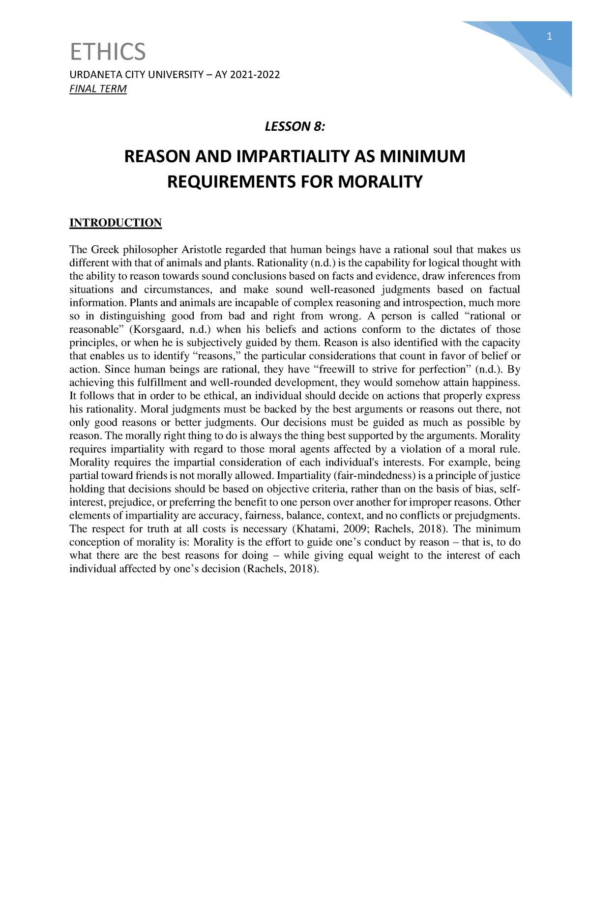 8-reason-and-impartiality-as-minimum-requirements-for-morality-ethics