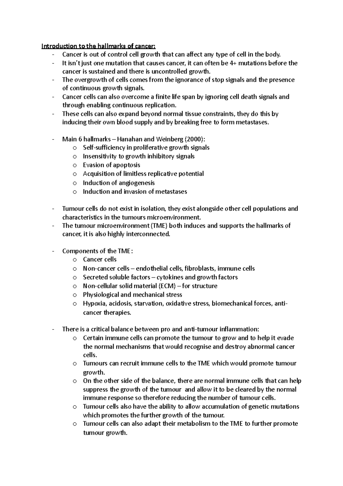 Cancer It isn’t just one mutation that causes cancer, it can often be