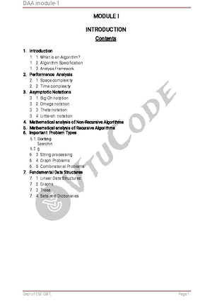 18CS42-daa-module-4-notes 27 - Lecture Notes on Design and Analysis ...