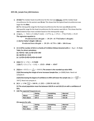 Answers Sample Final Exam W21 - INTE 296 _Sample Final_2023 