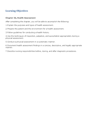 LO Chapter 24 LEARNING OBJECTIVES - Learning Objectives Chapter 24 ...