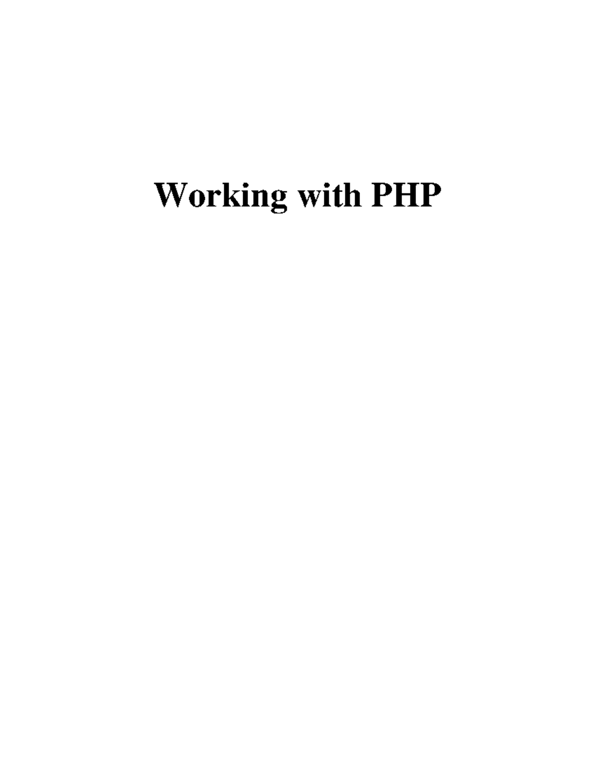 university php script