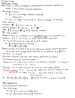 Final Exam Cheat Sheet - MATH 309 - Studocu