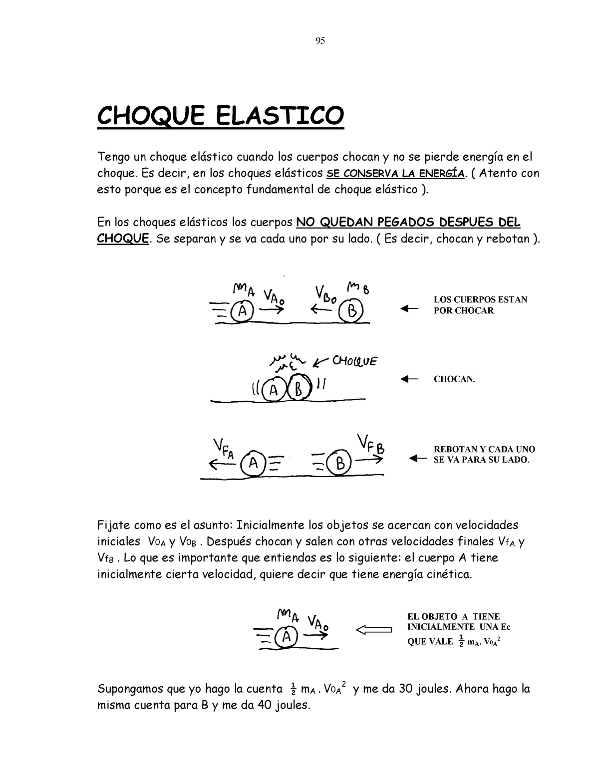 Ml3 Choque Elastico Y En 2d 95 Choque Elastico Tengo Un Choque Cuando Los Cuerpos Chocan Y No 0632