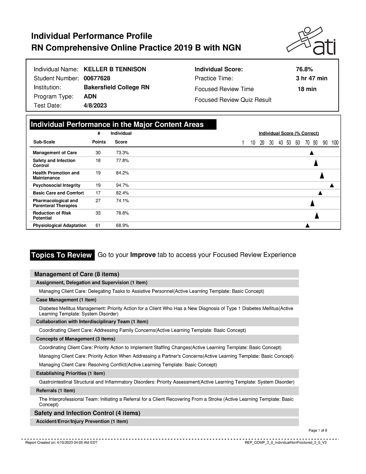 related coursework for nursing