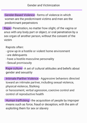 Psychology of Women and Gender Chapter 8 - WMST 4960 - Studocu