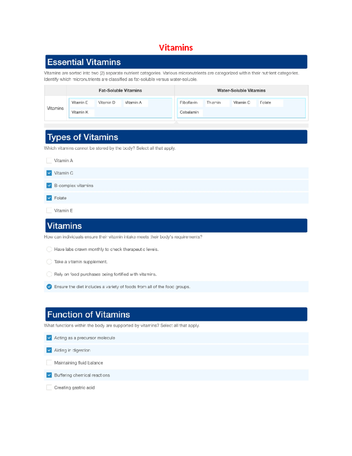 Week 4 edapt vitamins, antioxidants, and minerals NR228