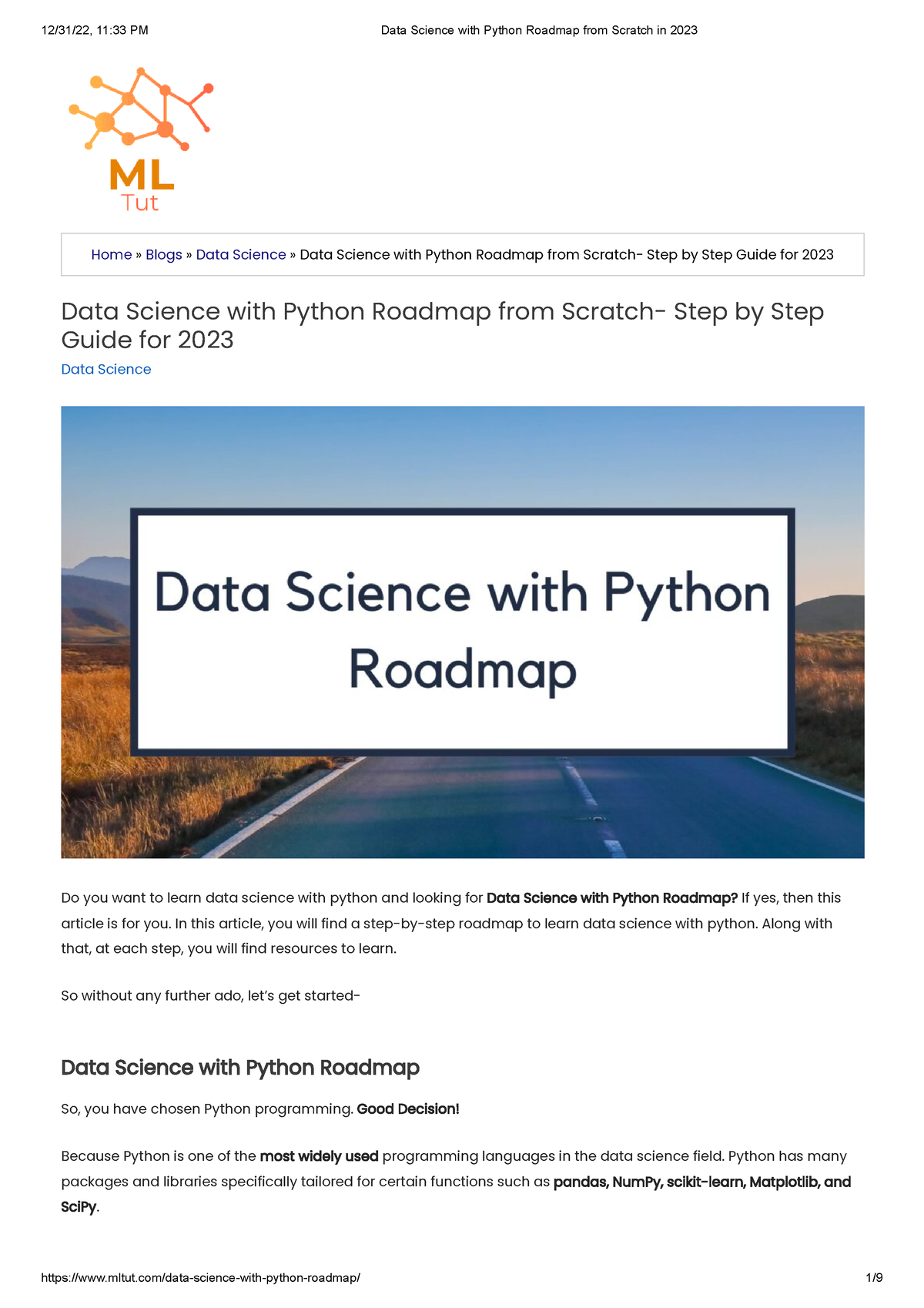 Data Science With Python - In This Article, You Will Find A Step-by 