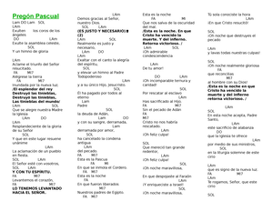 Pregón Pascual - Por favor, asigne a su documento un título descriptivo y  claro - Pregón Pascual Lam - Studocu