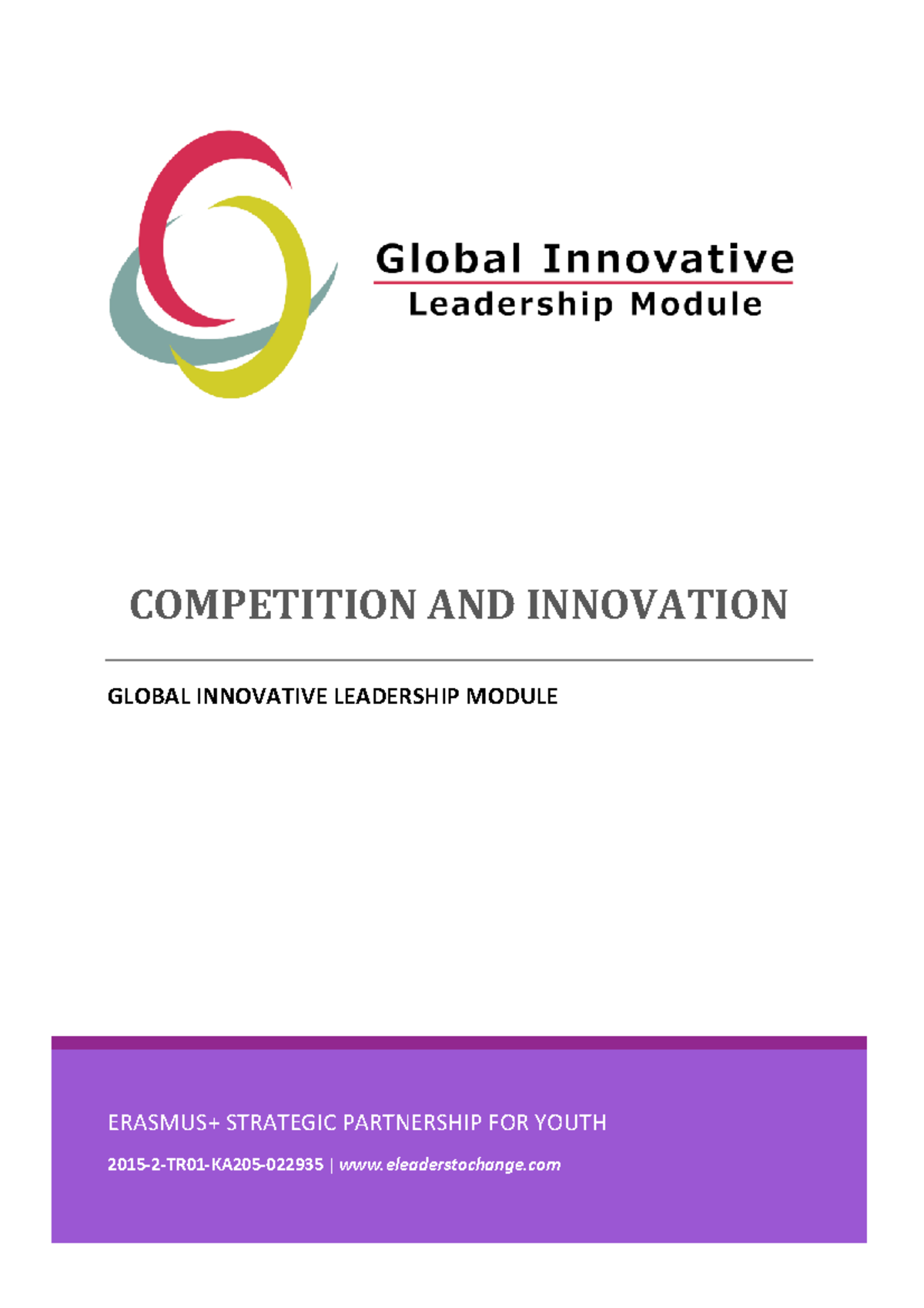 Competition And Innovation Booklet - ERASMUS+ STRATEGIC PARTNERSHIP FOR ...