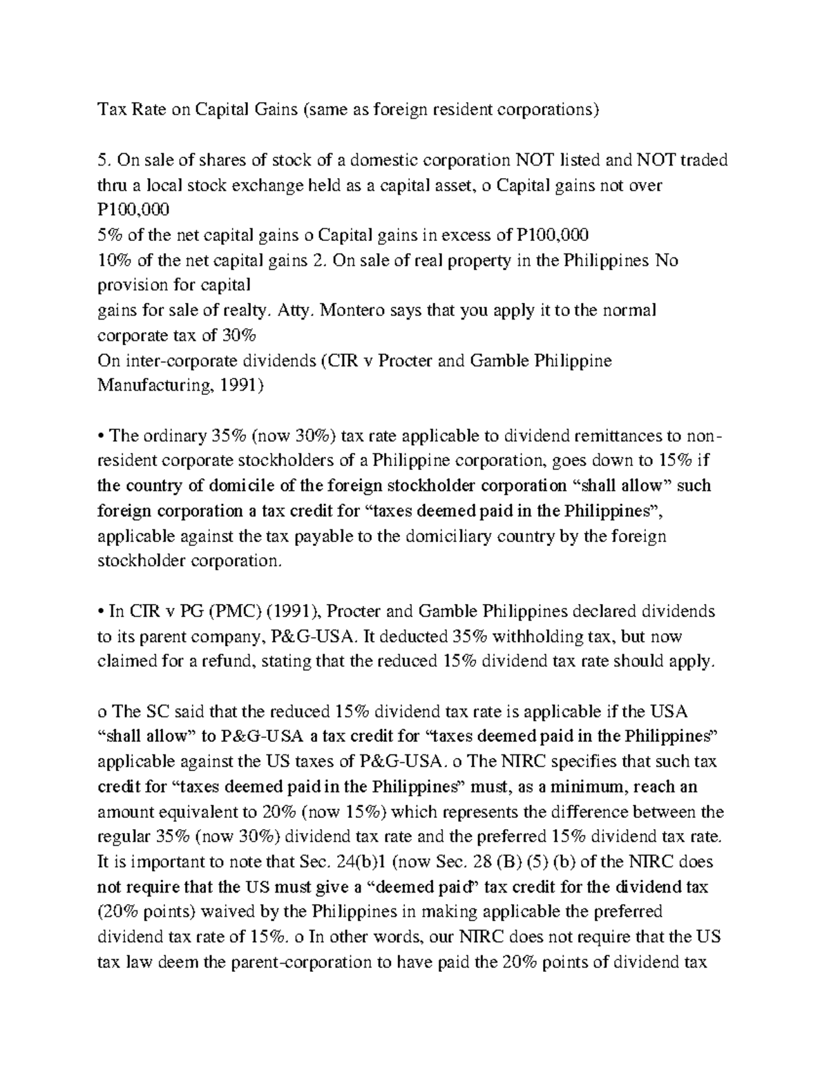 tax-rate-on-capital-gains-same-as-foreign-resident-corporations-on