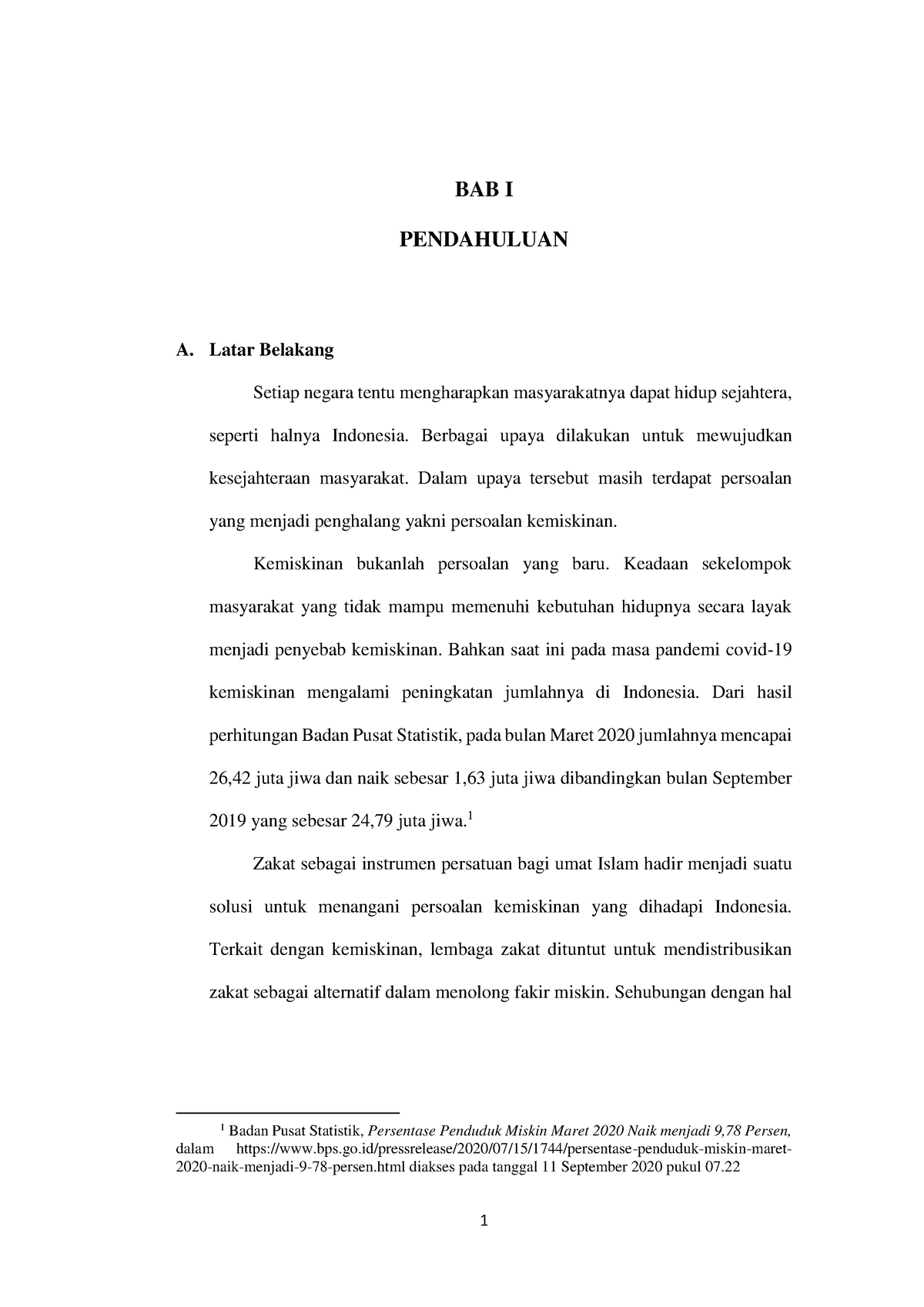 BAB I - Tugas Kuliah - 1 BAB I PENDAHULUAN A. Latar Belakang Setiap ...