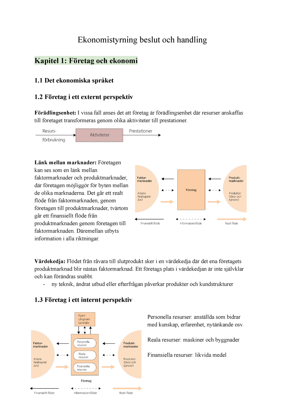 Ekonomistyrning Beslut Och Handling - Ekonomistyrning Beslut Och ...