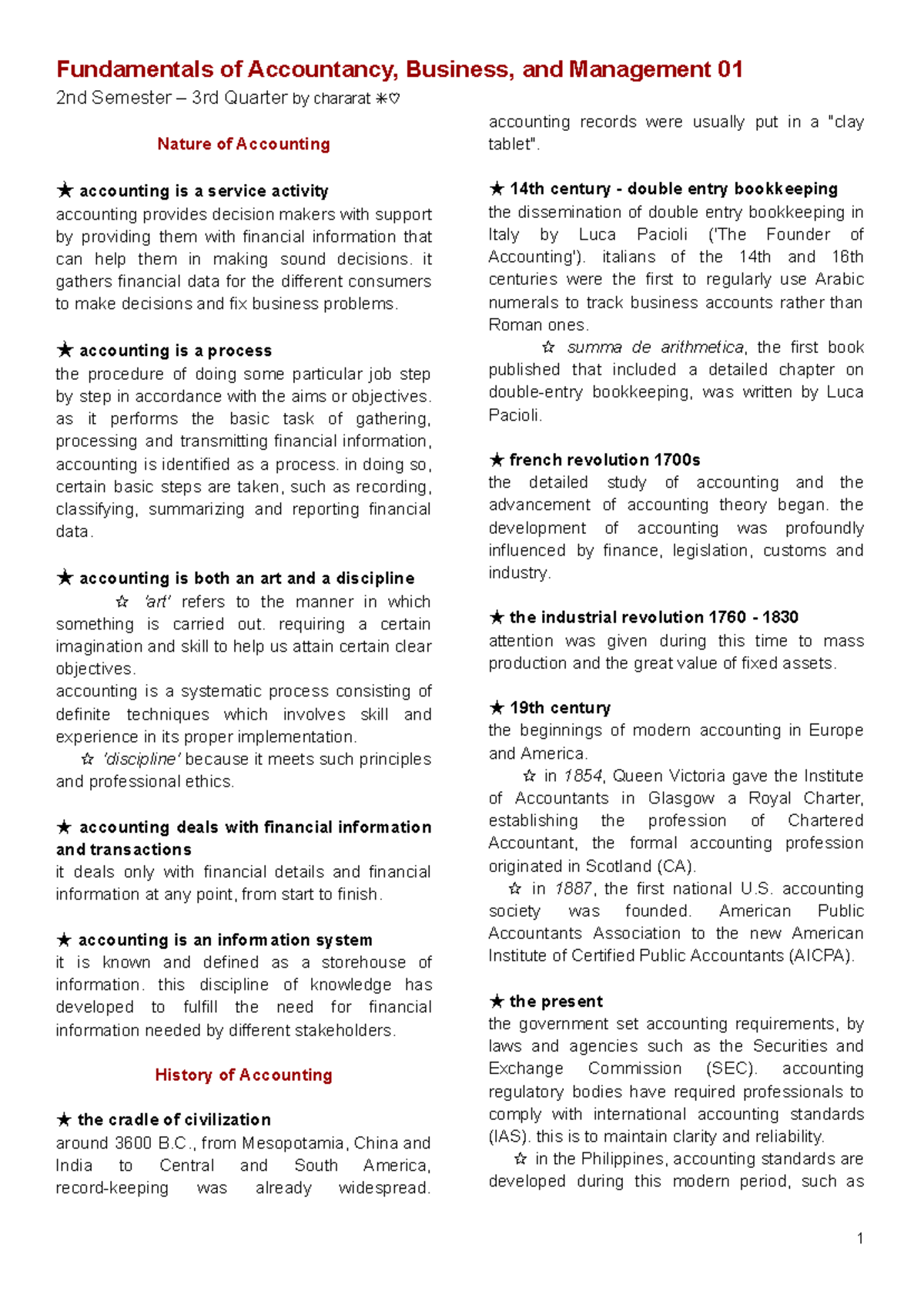 FABM01-reviewer-1 - A reviewer for FABM 1 first quarter - 2nd Semester ...