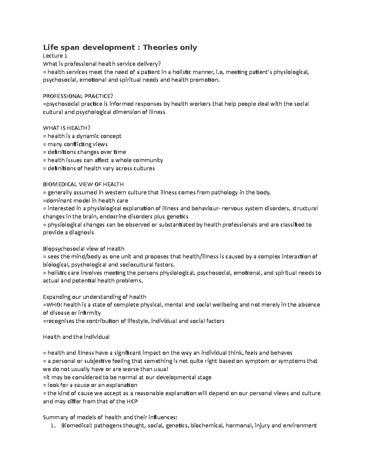Human Development theories explained. - Life span development ...