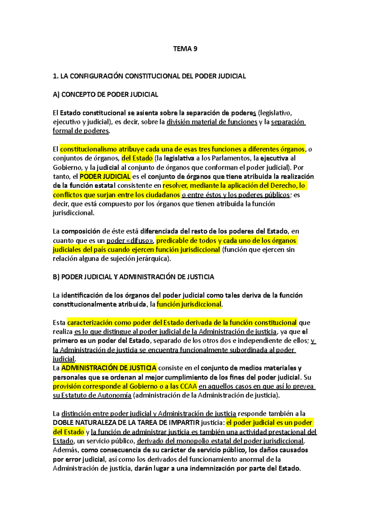 TEMA 9 - Apuntes 9 - TEMA 9 1. LA CONFIGURACIÓN CONSTITUCIONAL DEL ...