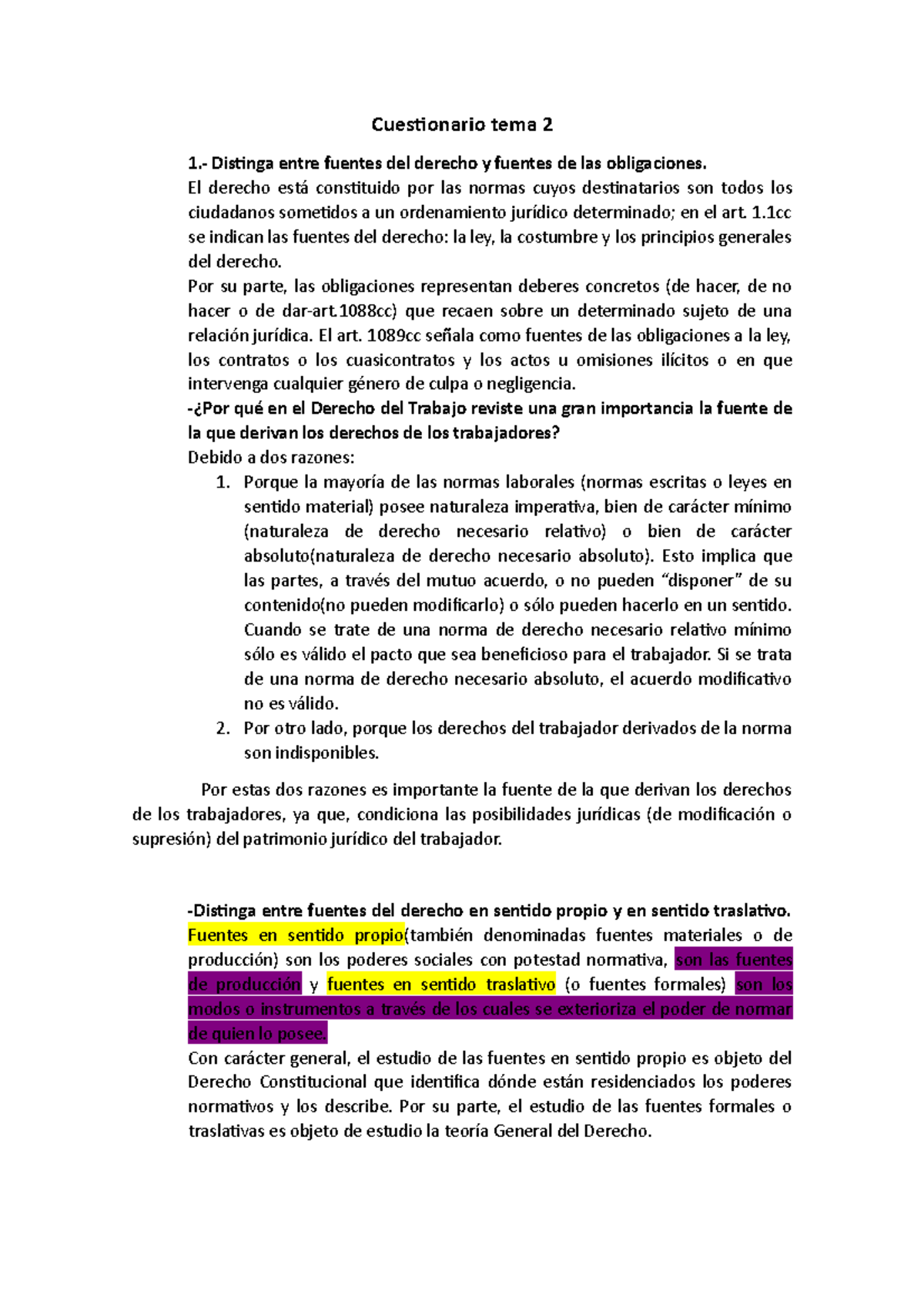 Cuestionario T2 - Cuestionario Tema 2 1.- Distinga Entre Fuentes Del ...