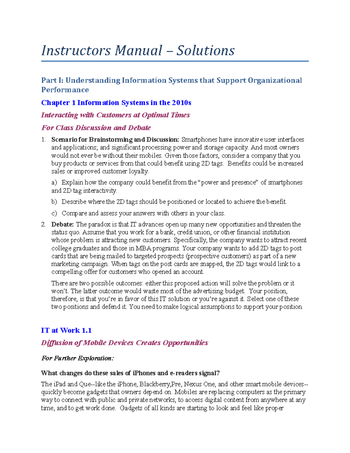 Solution Information Technology for Management Improving Strategic and ...