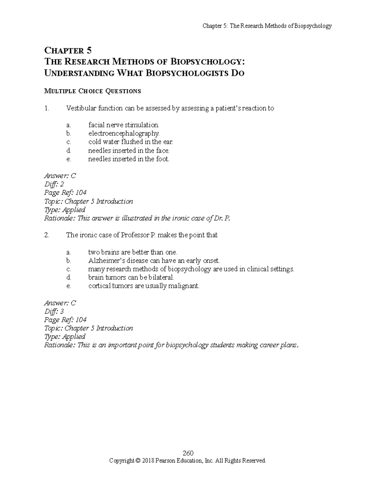 Ch5 Tb - Test Bank Ch5 WITH EXPLANATIONS - CHAPTER 5 THE RESEARCH ...