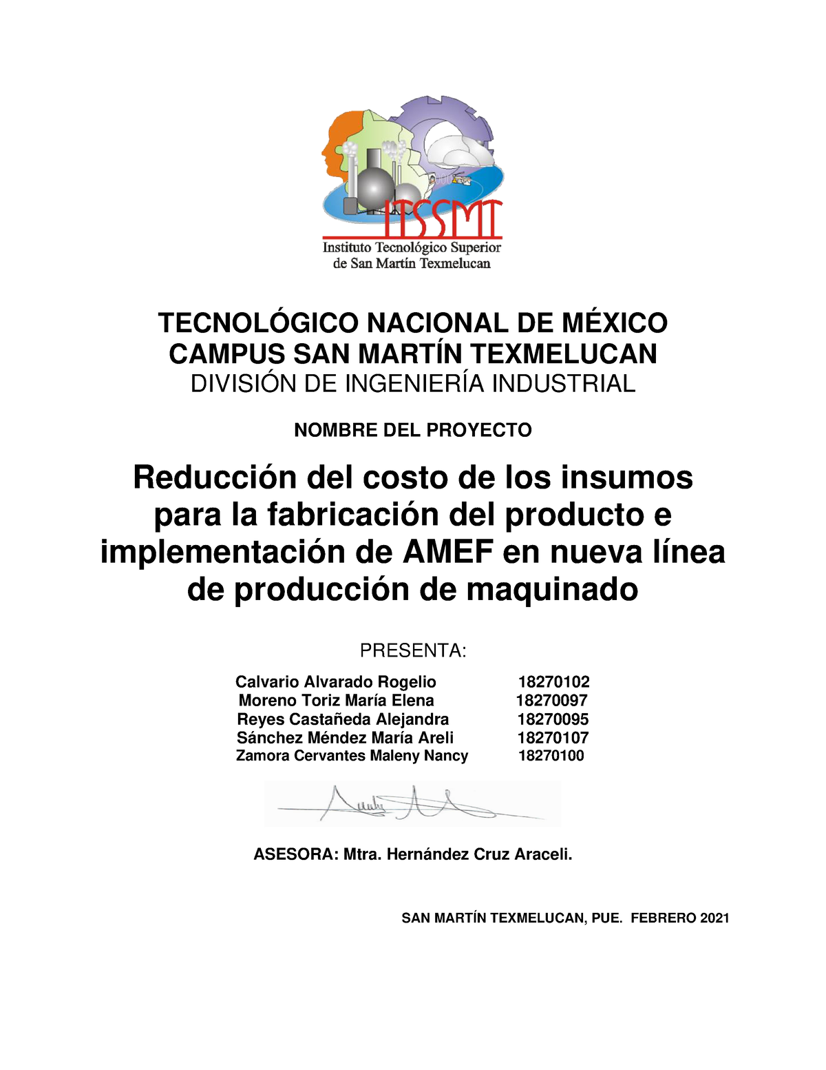 Documento Final Proyecto Integrador - TECNOLÓGICO NACIONAL DE MÉXICO ...