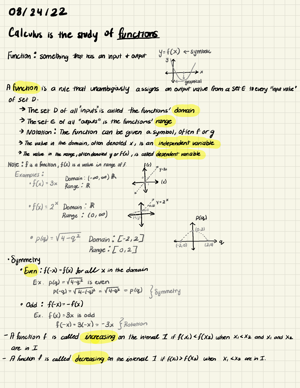 Calculus - AMS 151 - notes - 081 24 ####### 1 22 Calculus is the study ...