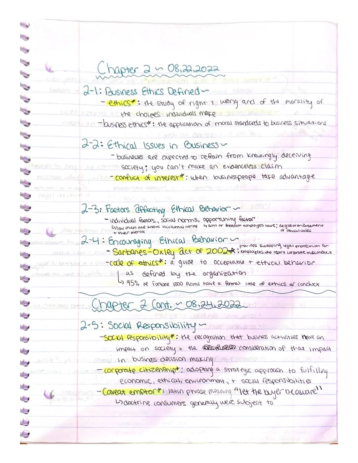 Chapter 2 Lecture Notes - BSAD 101 - Studocu