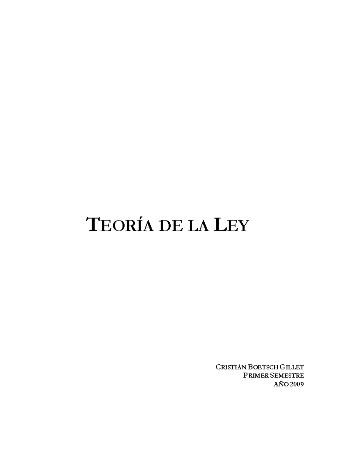 1 Teoría de la Ley Boetsch - TEORÍA DE LA LEY CRISTIÁN BOETSCH GILLET ...