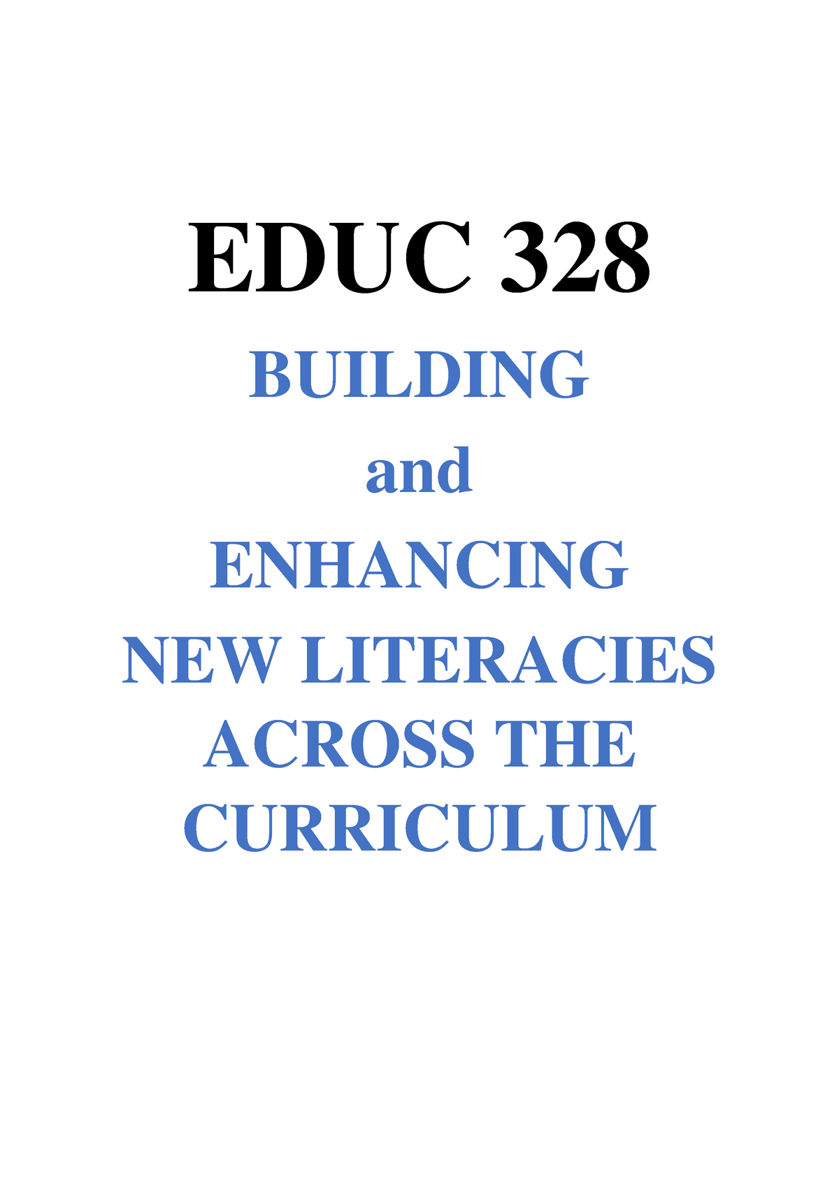 Lisbos Maloloy On Yap - Reviewer - EDUC 328 BUILDING And ENHANCING NEW ...