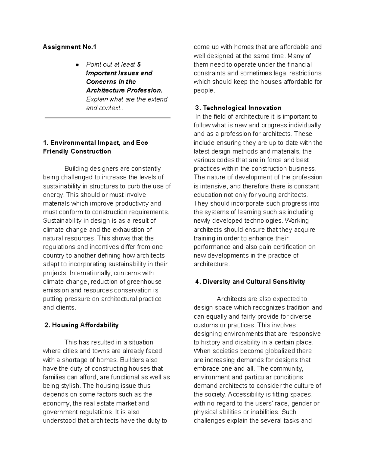 Pro Prac - proprac - Assignment No. Point out at least 5 Important ...