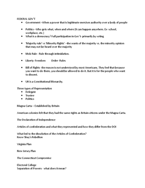 CH4 questions - Part 1 Chapters 1- Govt 2305 Chapter 4 Civil Liberties ...