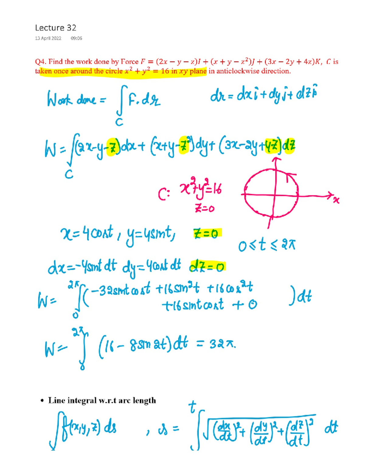 MTH 166 Lecture 32 Differential Equations and Vector Calculus StuDocu
