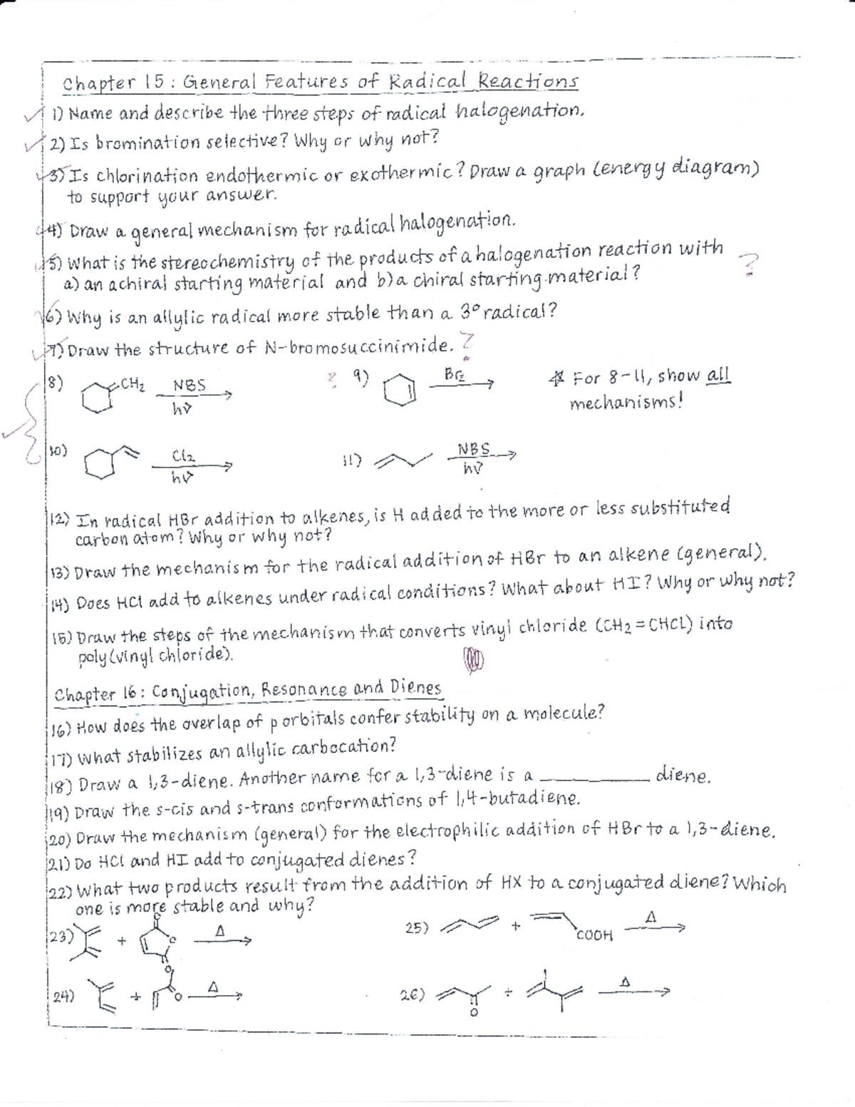 Radical Reactions Qs - Chapter L ; &eneral Features Of Sadic*l Keac+io ...