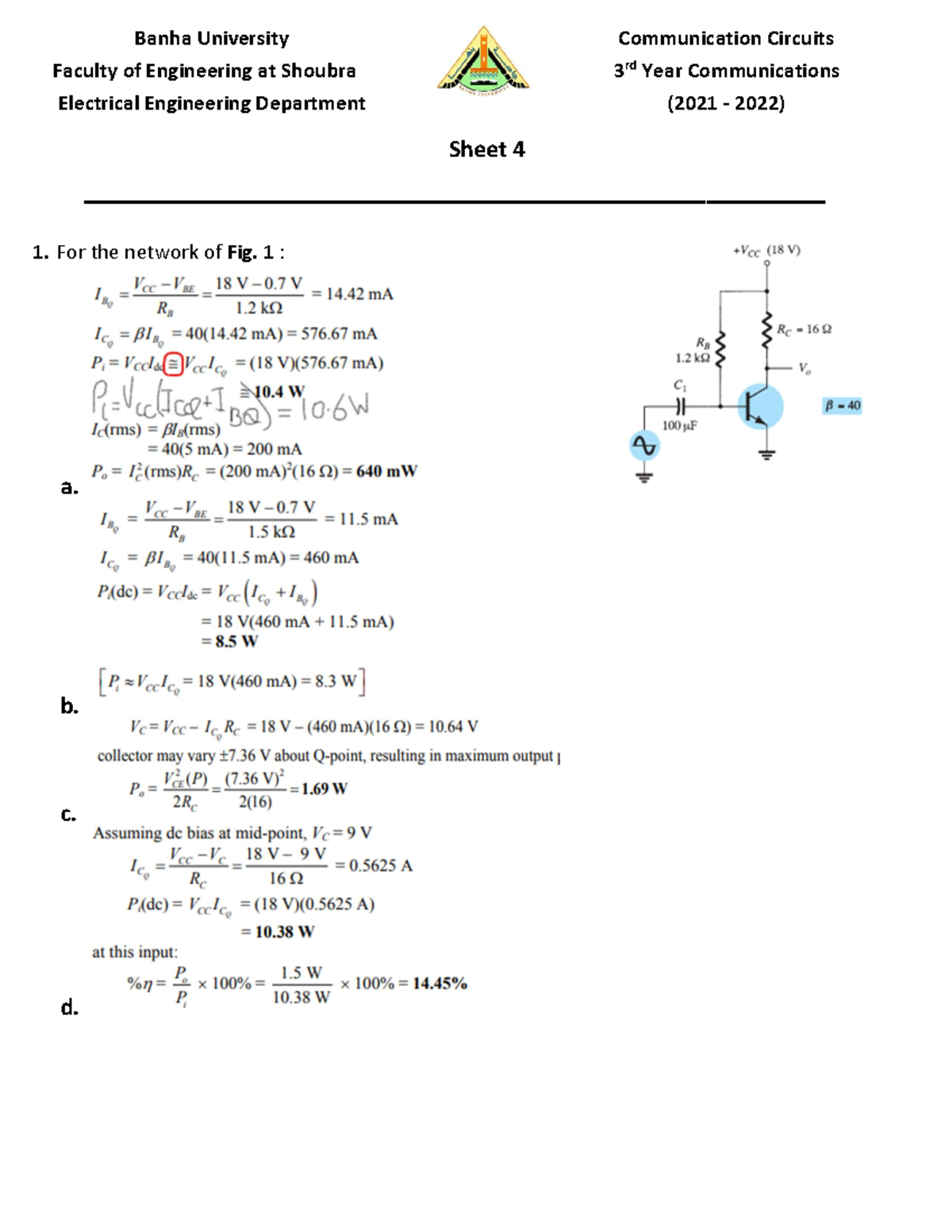 Sheet 4 Solution Understanding Cryptography Sheet 4 Studocu
