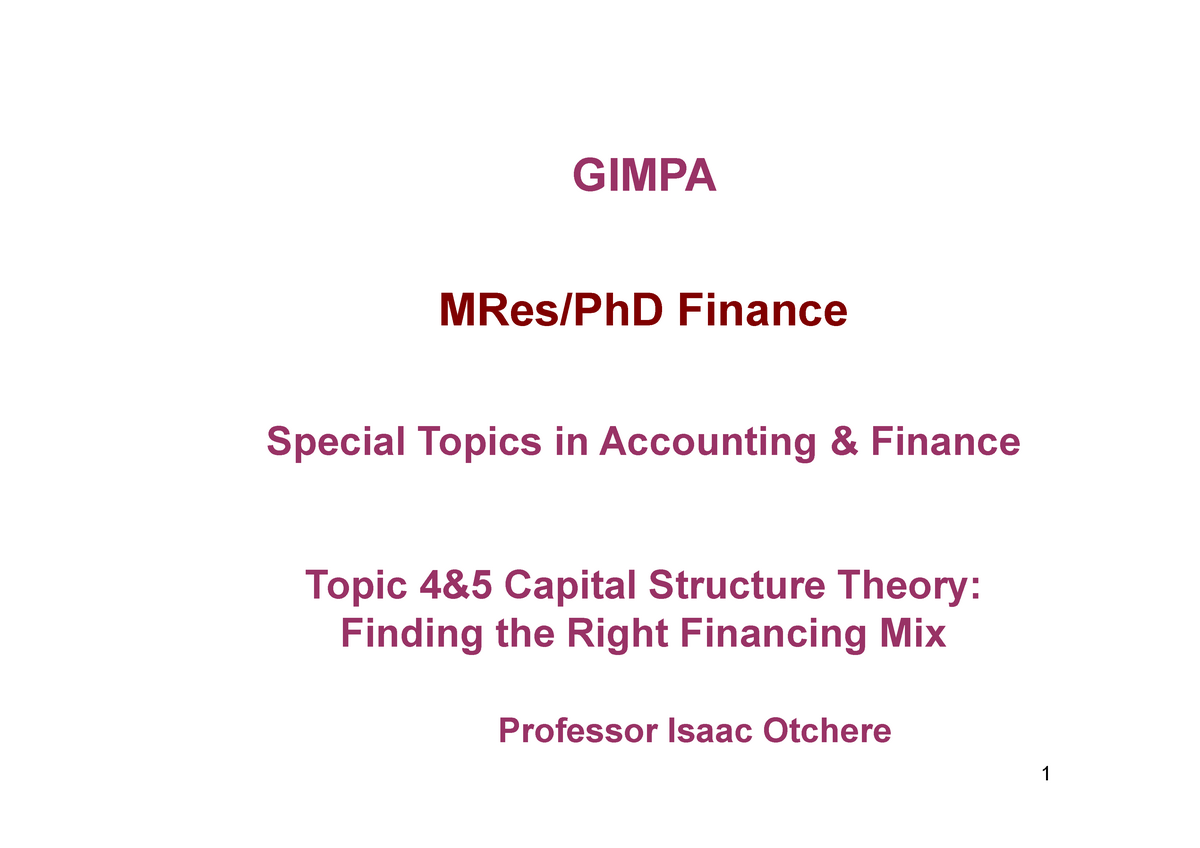 phd finance in gimpa
