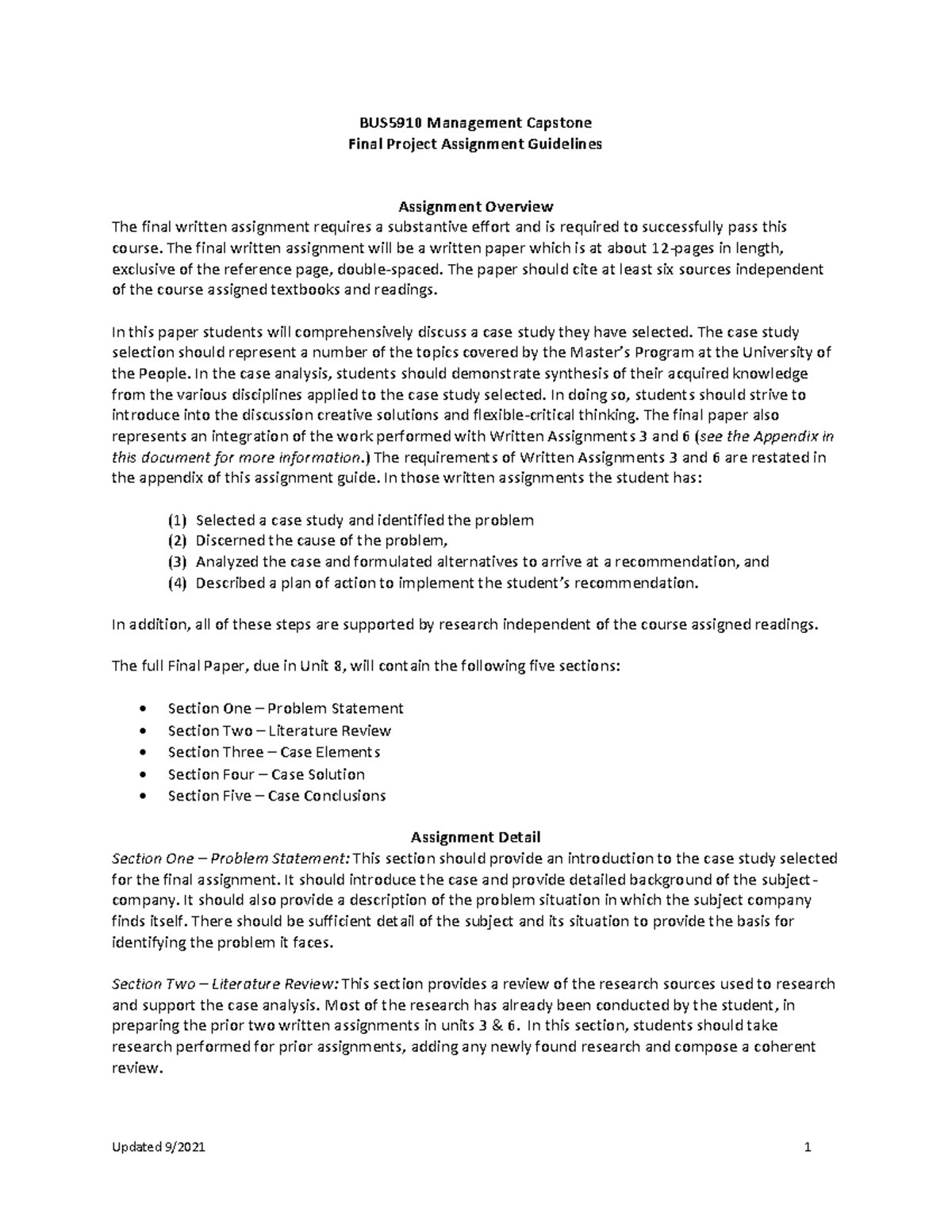 Bus5910 Course Guide For Final Paper And Presentation Final 9 2021 Updated 9 20 21 1 Bus5910 Course Guide For Final Paper And Presentation Final 9 2021 Updated 9 20 21 1
