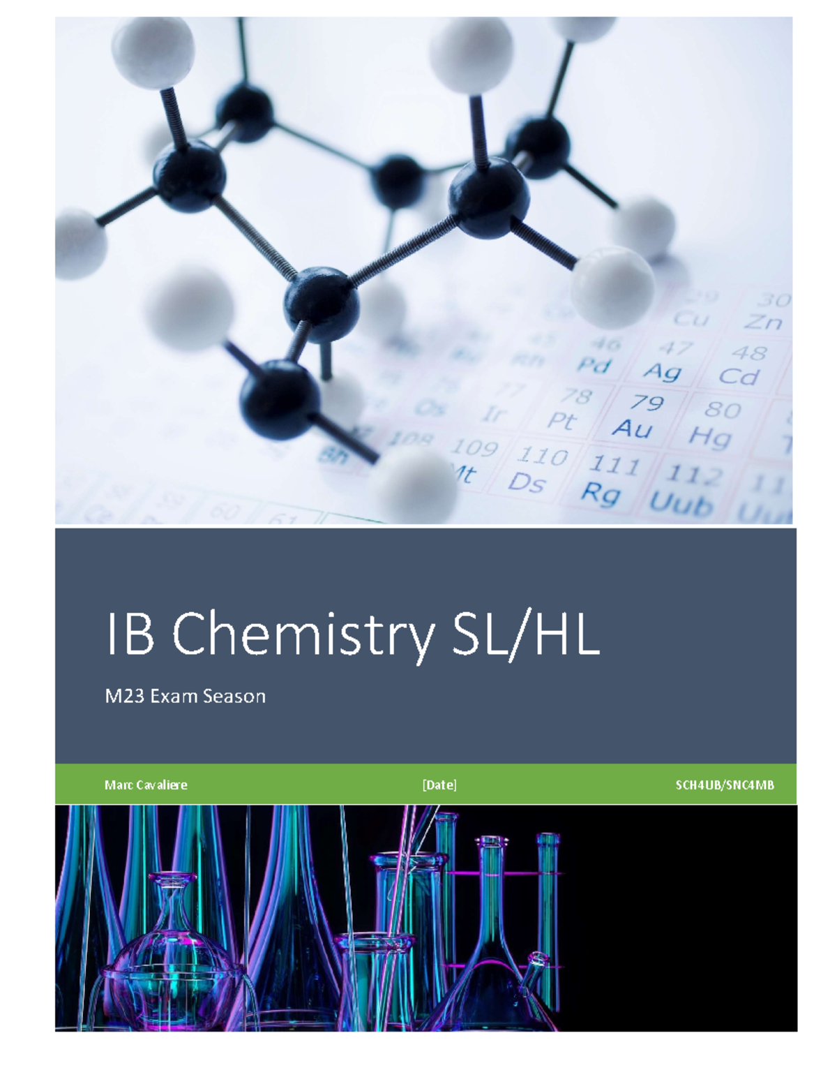 IB HL Chemistry Summary Notes - IB Chemistry SL/HL M23 Exam Season Marc ...