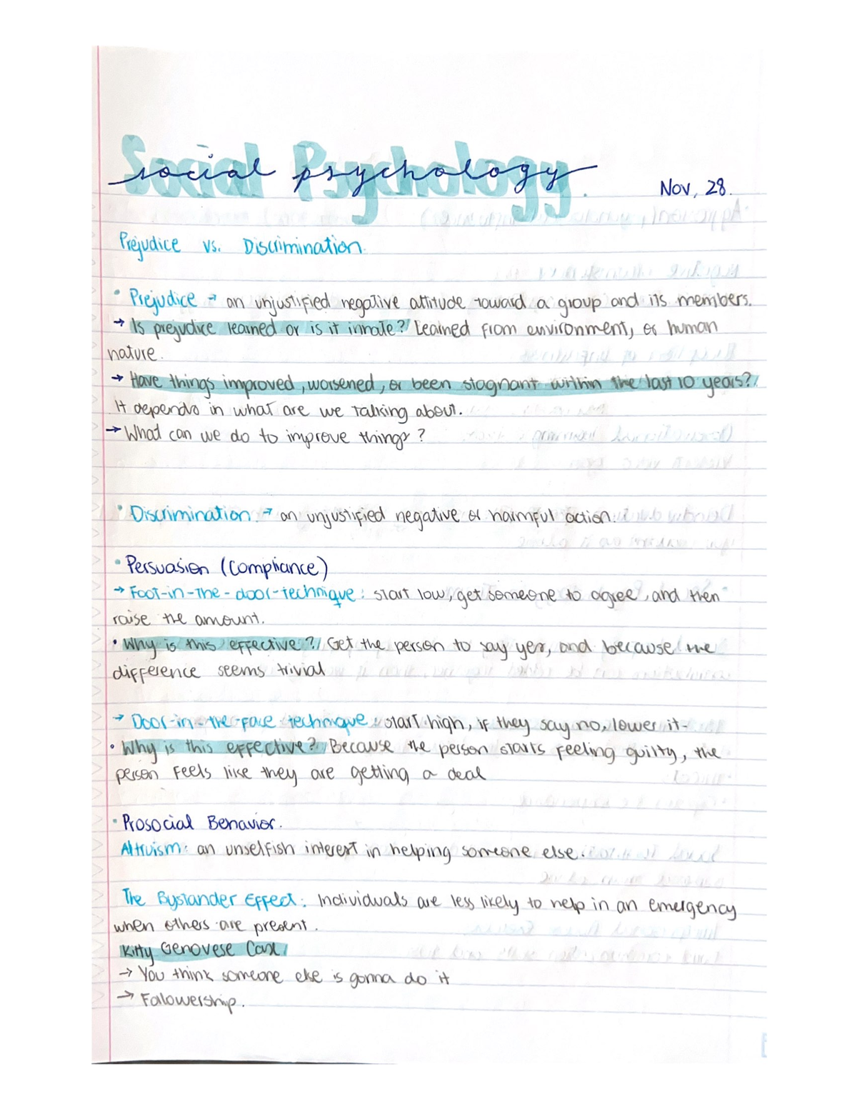 Social Psychology - PSY 2012 - Studocu