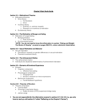 Chapter 4 Quiz Study Guide - Chapter 4 Quiz Study Guide From lectures ...
