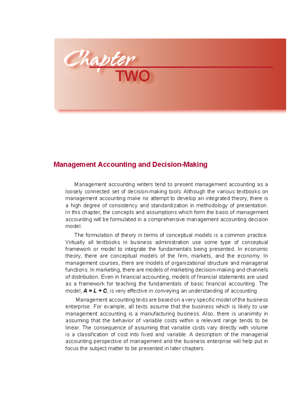 Management Accounting And Decision Making - Management Accounting | 15 ...